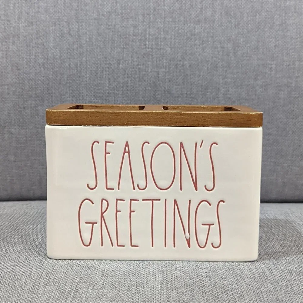 Rae Dunn Seasons Greeting Bathroom Decor